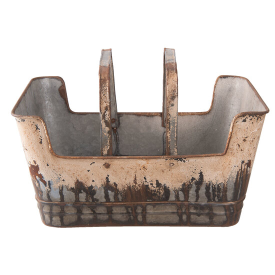 Clayre &amp; Eef   | Bloempot Binnen Bruin 45x28x23 cm | 6Y2644