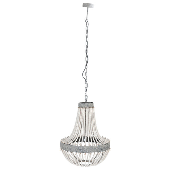 Clayre &amp; Eef   | Hanglamp Grijs &oslash; 54x72 cm E27/max 1x40W | 5LMP197