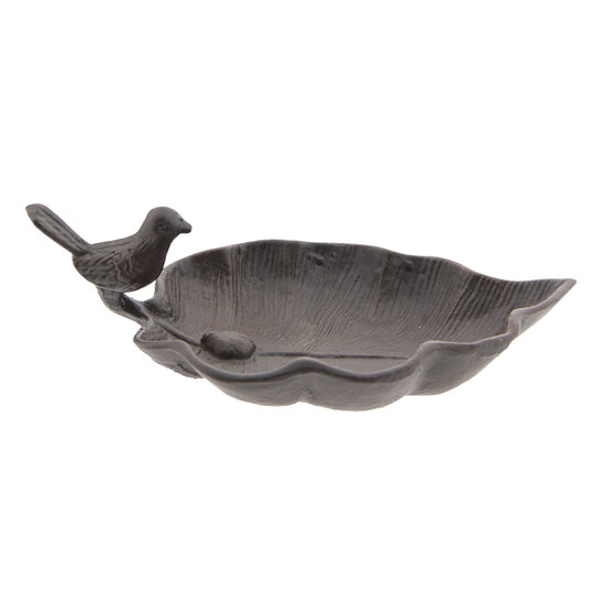 Clayre &amp; Eef   | Vogelbad Bruin 26x15x8 cm | 6Y3181