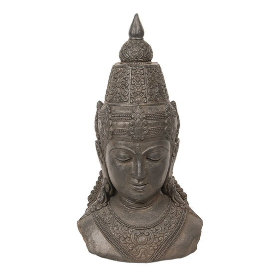 Decoratie Buddha hoofd 40*29*71 cm Grijs | 5PR0057 | Clayre &amp; Eef