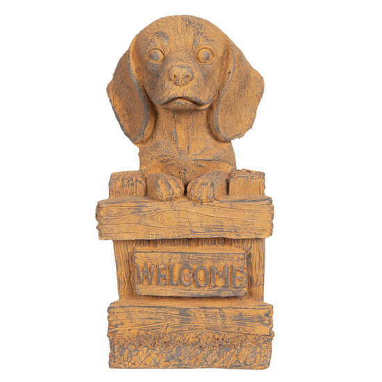 Decoratie hond 20*20*39 cm Bruin | 6TE0273 | Clayre &amp; Eef