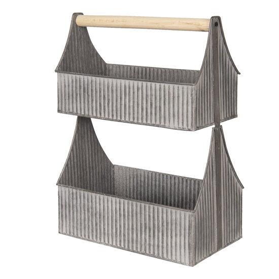 Decoratie kistje 33*17*45 cm Grijs | 6Y3724 | Clayre &amp; Eef 1