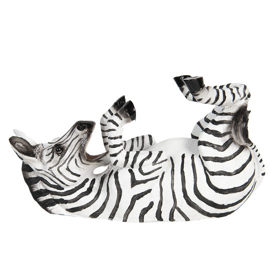 Flessenhouder zebra 32*12*18 cm Zwart | 6PR2710 | Clayre &amp; Eef