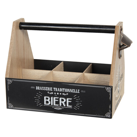 Flessenrek met flessenopener 29*19*20 cm Bruin | 6H1930 | Clayre &amp; Eef