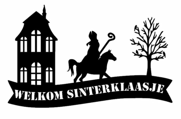 Welkom sinterklaasje sticker herbruikbaar 48 x 30 cm | Rosami Decoratiestickers