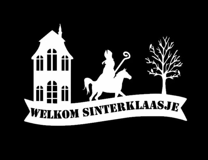 Welkom sinterklaasje sticker herbruikbaar 48 x 30 cm | Rosami Decoratiestickers 2