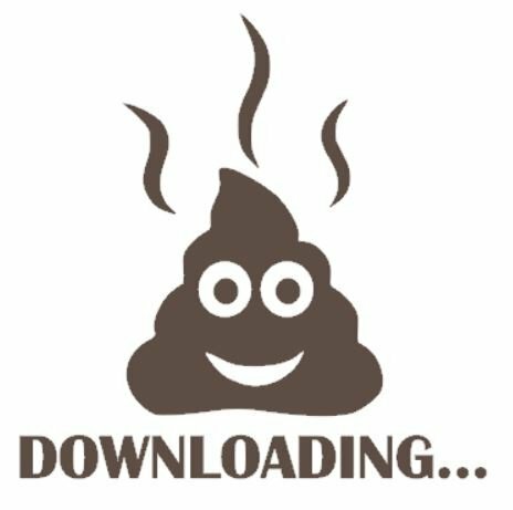 Toiletsticker downloading drol  | Rosami Decoratiestickers 1