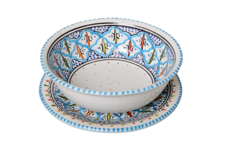 Turquoise blue fine fruittest 20 cm | FT.BC.20 | Dishes &amp; Deco