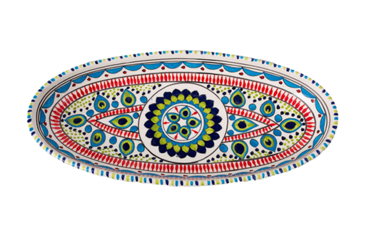 Pavo schaal ovaal 40 cm | OS.PA.40 | Dishes &amp; Deco