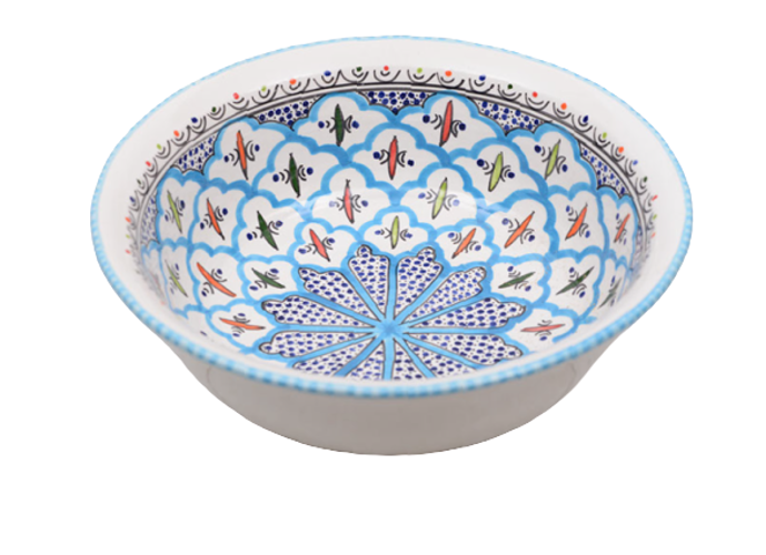 Turquoise blue fine saladier &Oslash; 30 cm | SS.BC.30 | Dishes &amp; Deco