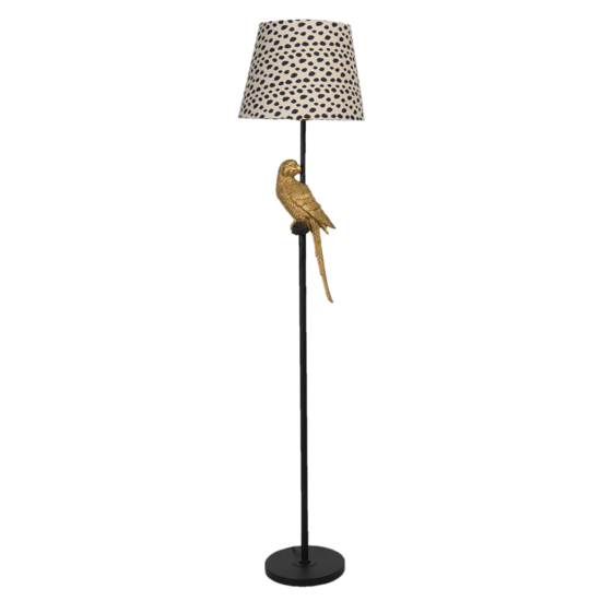 Clayre &amp; Eef   | Vloerlamp zwart &oslash; 37x165 cm E27/max 1x60W | 5LMC0005