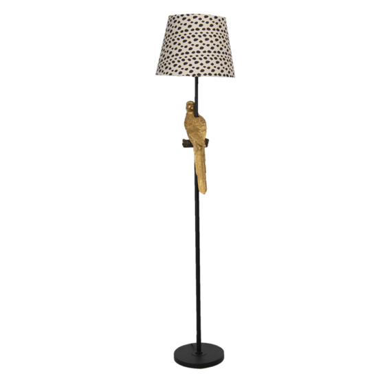 Clayre &amp; Eef   | Vloerlamp zwart &oslash; 37x165 cm E27/max 1x60W | 5LMC0005