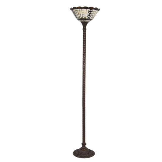 Clayre &amp; Eef   | Tiffany Vloerlamp Meerkleurig &oslash; 38x186 cm E27/max 1x60W | 5LL-6077