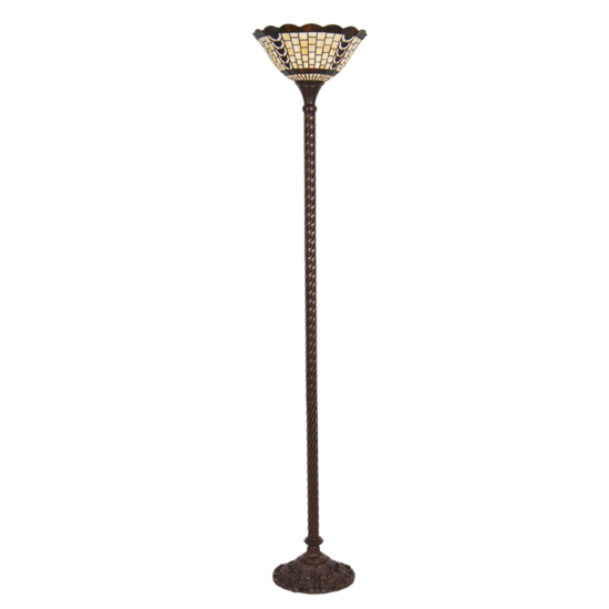 Clayre &amp; Eef   | Tiffany Vloerlamp Meerkleurig &oslash; 38x186 cm E27/max 1x60W | 5LL-6077