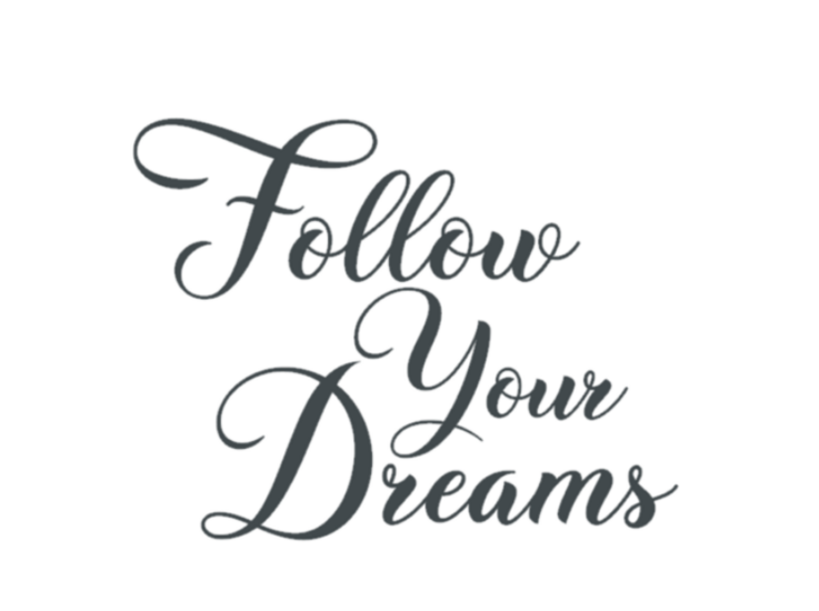 Muursticker Follow your dreams 75 x 58 cm | Rosami Decoratiestickers 2