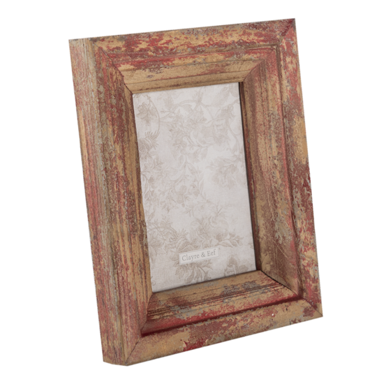 Clayre &amp; Eef   | Fotolijst Rood 26x3x21 cm / 15x20 cm | 2F0795