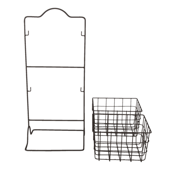 Clayre &amp; Eef   | Opbergrek Manden Bruin 25x25x57 cm | 6Y4303