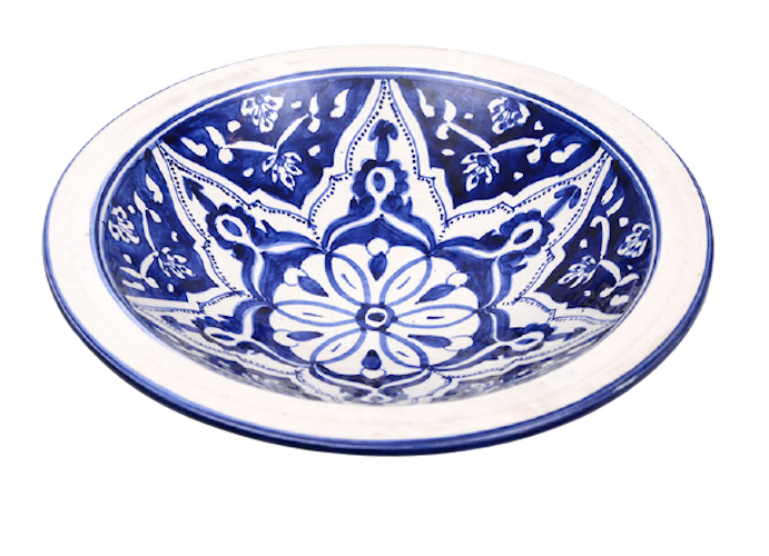 Salade schaal Blue Fond &Oslash; 35 cm | SOR.BLF.35 | Dishes &amp; Deco