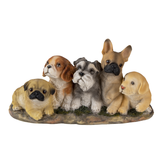 Clayre &amp; Eef   | Decoratie Beeld Honden 33x12x17 cm | 6PR3341