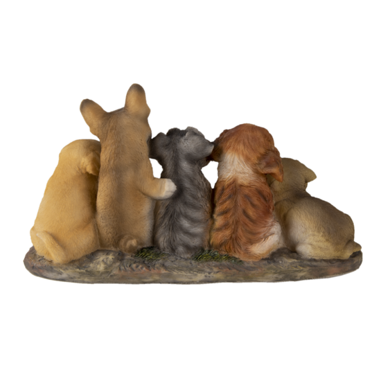 Clayre &amp; Eef   | Decoratie Beeld Honden 33x12x17 cm | 6PR3341