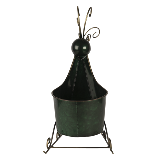 Clayre &amp; Eef   | Kerstdecoratie Beeld Rendier Groen 34x17x37 cm | 6Y4444