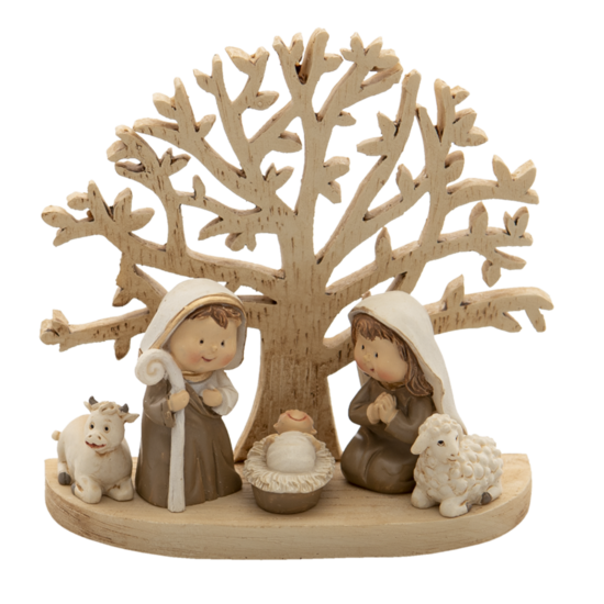 Clayre &amp; Eef   | Kerstdecoratie Beeld Jezus Bruin 11x5x10 cm | 6PR4743