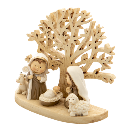 Clayre &amp; Eef   | Kerstdecoratie Beeld Jezus Bruin 11x5x10 cm | 6PR4743