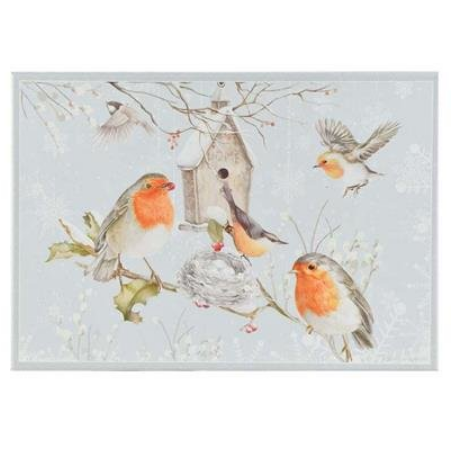 Set van 4 opbergdozen Winter Robin 23x16x12cm | Dekoratief | A185023 1