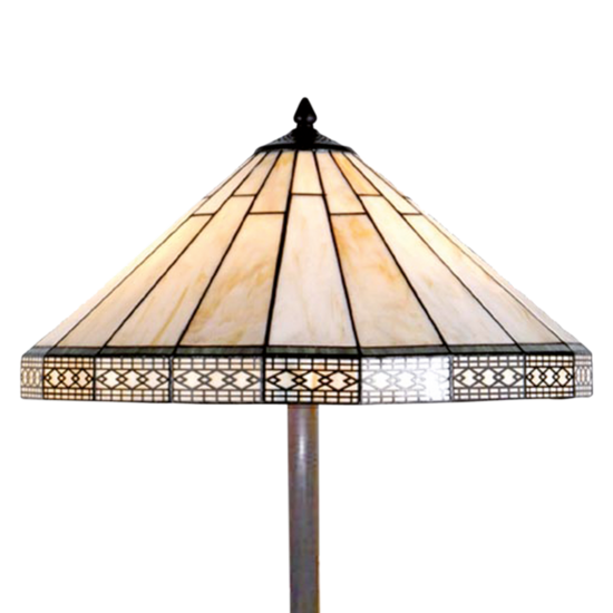 Clayre &amp; Eef   | Tiffany Vloerlamp Beige &oslash; 50x164 cm E27/max 2x60W | 5LL-5564