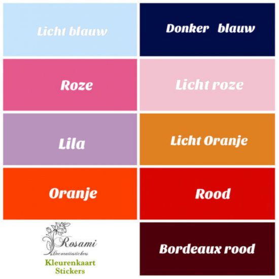 Container sticker straatnaam + nummer vlinders | Rosami Decoratiesticker 2