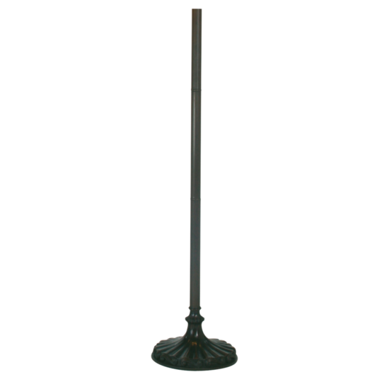 Clayre &amp; Eef   | Lampenvoet Vloerlamp Tiffany Bruin &oslash; 30x165 cm E27/max 2x60W | 5LL-9454