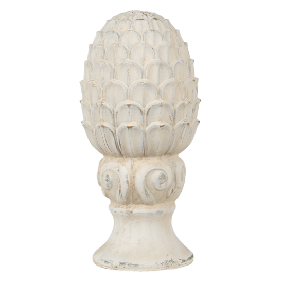 Clayre &amp; Eef   | Decoratie Dennenappel Beige &oslash; 10x18 cm | 6TE0394