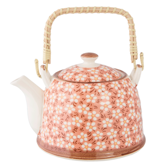 Theepot 18*14*12 cm / 700 ml Roze | 6CETE0006 | Clayre &amp; Eef