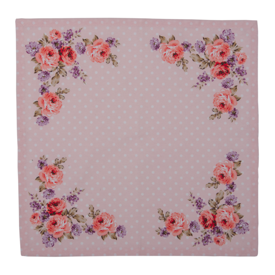 DTR43 Servetten Katoen (set v 6) Roze, Paars 40*40 cm 40*40 cm Roze | DTR43 | Clayre &amp; Eef