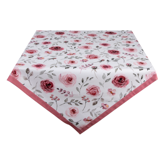 RUR01 Vierkant Tafelkleed Roze 100*100 cm 100*100 cm Roze | RUR01 | Clayre &amp; Eef