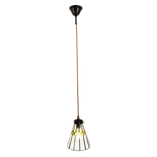 Clayre &amp; Eef   | Hanglamp Tiffany Transparant &oslash; 15x115 cm E14/max 1x40W | 5LL-6194