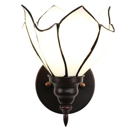 5ll-6187-wandlamp-tiffany-231719-cm-e27-max-140w-wit-bruin-glas-metaal-muurlamp-sfeerlamp