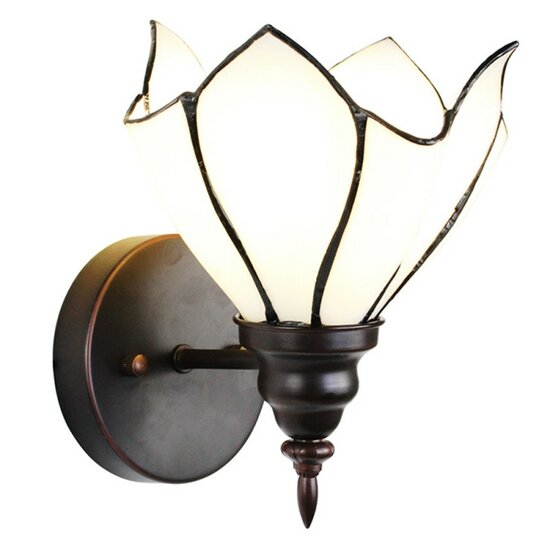 5ll-6187-wandlamp-tiffany-231719-cm-e27-max-140w-wit-bruin-glas-metaal-muurlamp-sfeerlamp