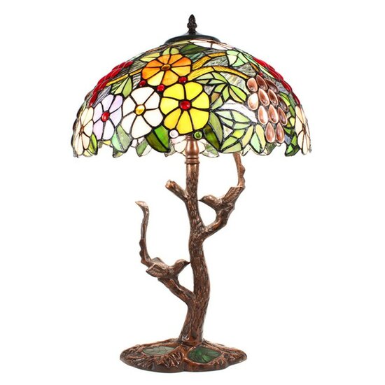 5ll-6188-tiffany-tafellamp-o-4157-cm-e27-max-260w-blauw-groen-rood-glas-kunststof-bloemen-en-vogels-tiffany-bureaulamp