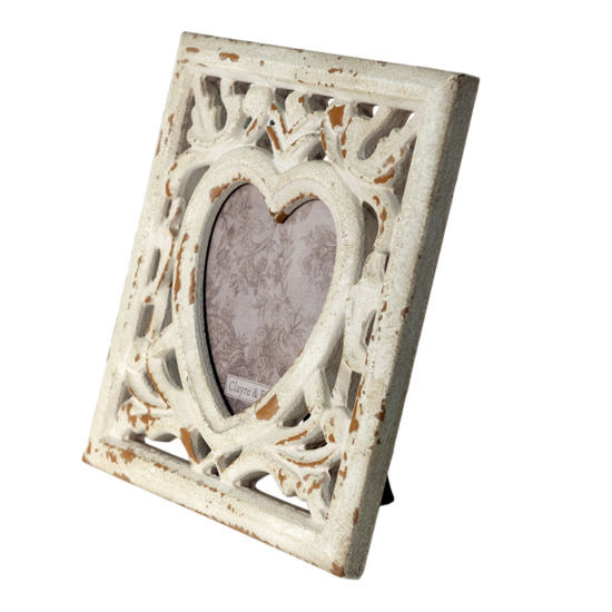 Clayre &amp; Eef   | Fotolijst Beige Bruin 23x2x23 cm / 15x15 cm | 2F0857