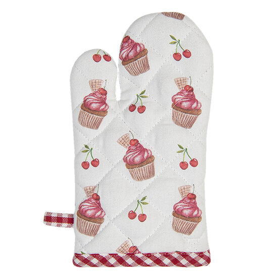 Clayre &amp; Eef   | Kind Ovenwant Rood, Roze 12x21 cm | CUP44K