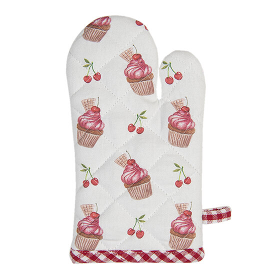 Clayre &amp; Eef   | Kind Ovenwant Rood, Roze 12x21 cm | CUP44K