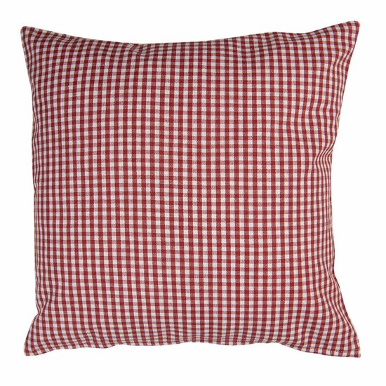 Clayre &amp; Eef   | Kussenhoes Wit, Rood, Groen 40x40 cm | WIS21