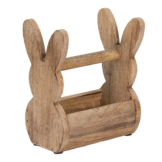 Clayre &amp; Eef   | Houten kistje Konijn Bruin 16x12x25 cm | 6H2157L