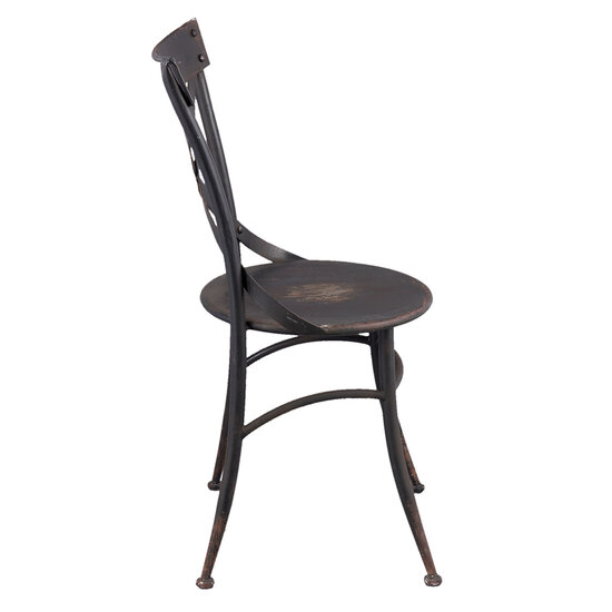 Clayre &amp; Eef   | Eetkamerstoelen Zwart 41x41x88 cm | 5Y0396