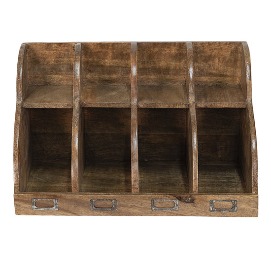 Clayre &amp; Eef   | Brievenhouder Bruin 40x22x23 cm | 6H2142