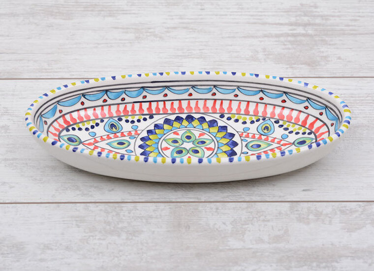 Pavo schaal ovaal 30 cm | OS.PA.30 | Dishes &amp; Deco