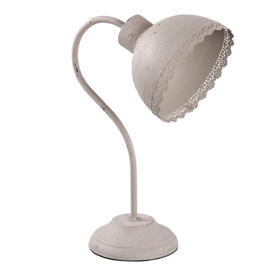 Clayre &amp; Eef   | Bureaulamp Grijs 15x25x35 cm E27/max 1x60W | 6LMP553G