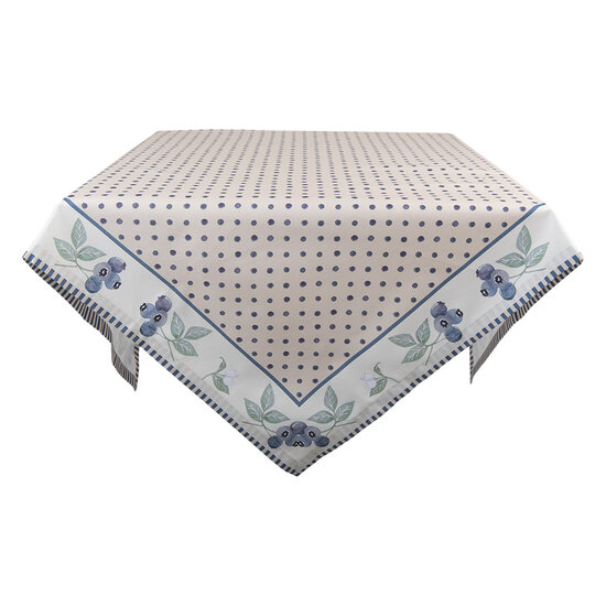 Clayre &amp; Eef   | Tafelkleed Beige, Blauw, Groen 150x250 cm | BBF05