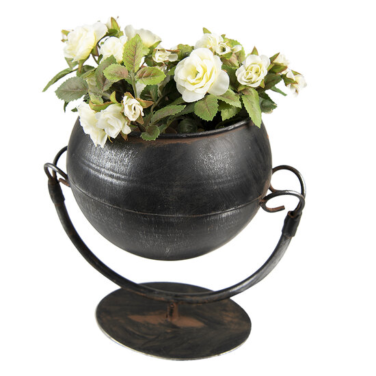 Clayre &amp; Eef   | Bloempot Binnen Zwart 19x15x19 cm | 6Y5024